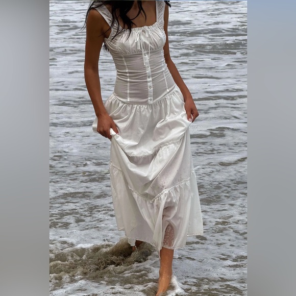 Frankie’s Bikinis Christabelle Ruffle Maxi Dress - Picture 2 of 7